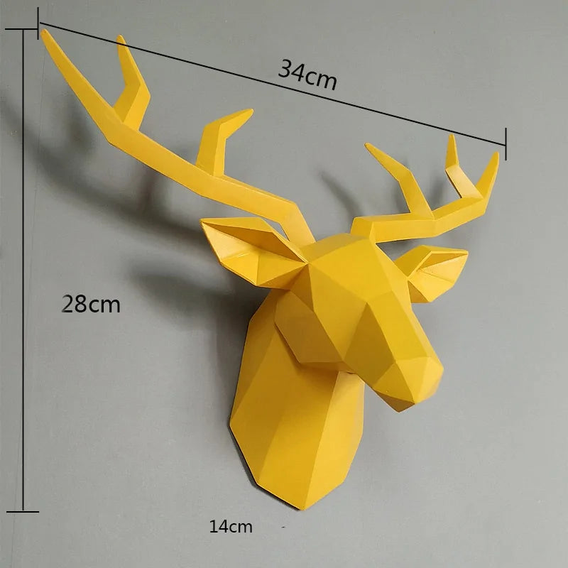 Deer Head Wall Sculpture