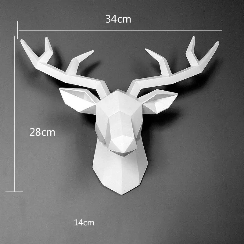 Deer Head Wall Sculpture